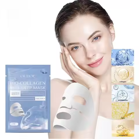 1PC Moisturizing Collagen Mask, Bio-Collagen Deep Rejuvenating Mask, Brightening Skin Collagen Films
