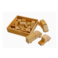 36-piece wooden vehicle puzzle set