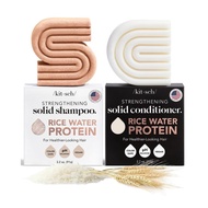 Kitsch Rice Water Solid Shampoo Conditioner Set, Promote Hair Growth-7T7N Hair Care Double Effect Se