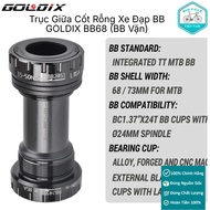BB GOLDIX BB68 Bicycle Hollow Core Center Axle – Bearings, Twist BB