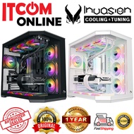 INVASION ZOOM TG ATX CASING (CS-INV-ZOOM-BK/CS-INV-ZOOM-WH) BLK/WHT
