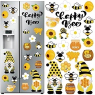 Xuhal 25 Pcs Fall Gnome Magnet Decor Happy Fall Fridge Magnetic Stickers
