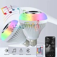 RGB Smart Bluetooth Speaker Music Bulb Colorful Stage Light Bulb With Remote Control E27 12W Led Dim