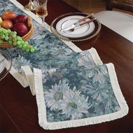 French Retro Table Runner Fabric Table Runner Cloth Coffee Table TV Cabinet Oil Painting Table Cloth