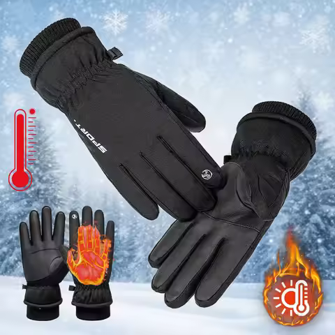 Winter Gloves for Warm 3M Thinsulate Windproof Waterproof Cycling Warm Winter Fishing Cycle Skiing E