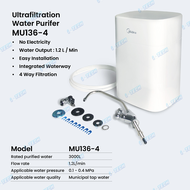 Midea 4 Stages UF System Gen 2 - Undersink Ultrafiltration Water Filtration System MU136-4 - White (
