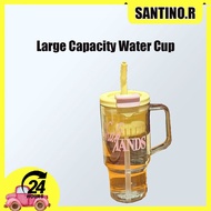 1250ML Tumbler Thermos Mug With Handle And Straw Big Mac Large Capacity Double Drinking Cup