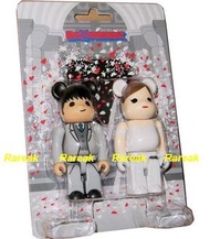 Medicom Bearbrick 2014 The greeting 3 Wedding couple Groom & Bride 100% be@rbrick set Marriage 結婚 新郎