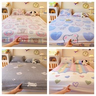 7colors cartoon Velvet Bedsheet Flannel Bedsheet Single Queen / King Size Fitted Bedsheet Cadar Pill