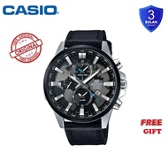 Casio Edifice นาฬิกาข้อมือชาย สายสอตนเลส รุ่นEFR-303L-1AV Black รับประกัน 1 ปี（ของแท้100% ประกันCMG)