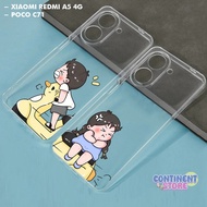 HP Continuous Clear Casing Ready For Xiaomi Redmi A5 4G poco C71 Casing COUPLE PICTUREhp - CP3