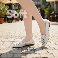 Lovito Sandal Balet Berlubang Kasual untuk Wanita LFAS2062
