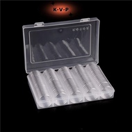 27mm Clear Capsule Coin Box 100 Pieces