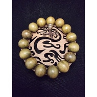 Golden Green Phoebe Wood Water Wave HQ 15mm D374