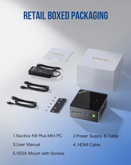 GMKtec K8 Plus คอมพิวเตอร์ขนาดเล็ก AMD Ryzen7 8845HS Dual DDR5 PCIE4.0 Oculink WiFi 6 BT5.2 เกม MINI