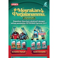Petronas Sprinta F900 SAE 10W-40 / 10W-50 Fully Synthetic API SN - 1Ltr (FREE Sprinta Bandana)