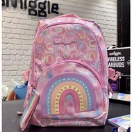 กระเป๋าเป้สะพายหลังหลักที่สาวน่ารักกระเป๋าสะพายสีรุ้ง Smiggle