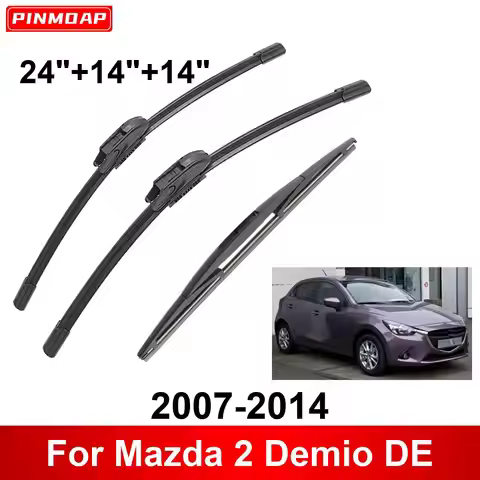 1/2/3/4/6PCS Car Wiper For Mazda 2 Demio DE 2007-2014 Front Rear Wiper Blades Brushes Auto Accessori