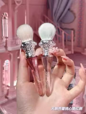 Flower Knows Little Angel Swan Ballet Strawberry Rococo Blush Spot Brush Wool Fluffy Conditioning Ma