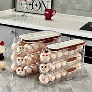 Egg box / 3-layer self-rolling refrigerator egg tray, high-quality UTILITY egg tray PP 5760