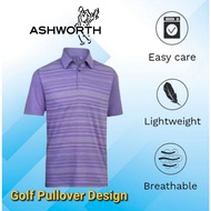 [ASHWORTH] Golf Front panel print polo