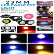 2pcs Car Eagle Eye Fog Lamp Projector Angle Ring Led Bulb Daylight Daytime Sport Light Lampu Kereta
