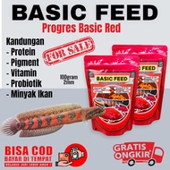 PROGRES SUPER RED makanan ikan channa maru red sampit | red sentarum | pelet ikan warna merah