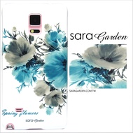 【Sara Garden】客製化 手機殼 三星 Note10+ Note10Plus 水彩 大花 湖水藍 保護殼 硬殼 限定