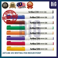 【READY STOCK】ARTLINE 210 WRITING PEN MEDIUM POINT / ARTLINE 210 EK-210 (M) 0.6MM WRITING PEN 12PCS /