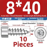 TIANZHUOJINSHU | Black 304 Stainless Steel Self-tapping Screw for Audio Speakers M2-M6mm