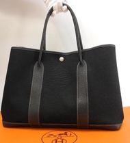 (SOLD) 接近全新 Hermes Garden Party Canvas PM 36