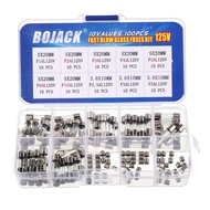 BOJACK Christmas Light fuses 5x20mm 125V 1A 2A 3A 4A 5A 8A 10A Fuse Fast-Blow Glass Fuses 3.6X10mm M