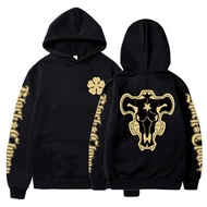 Anime Black Clover Black Bulls Squad Emblem Hoodies Yami Asta Magic Knights Sweatshirts Tops Pullove