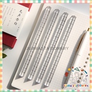 (559) Transparent Triangle Ruler 15 cm / Ruler 15 cm Fancy Ruler Aesthetic Ruler