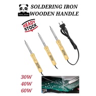 Soldering Iron 30W / 40W / 60W Wooden Handle Pemanas Timah Iron Soldering 30W 40W 60W