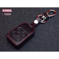 ซองหนัง แท้ ใส่กุญแจรีโมทรถยนต์ Honda Freed ฟรีด ส่งฟรี kerry เก็บเงินปลายทางได้