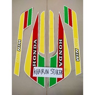 Honda win 1991 91 yellow striping sticker