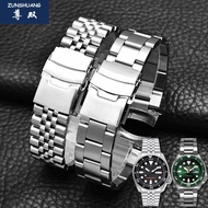 手表带 Genuine original stainless steel watch strap substitute for Seiko No. 5 water ghost SRPD63 SKX007 009 stainless steel arc bracelet 22mm