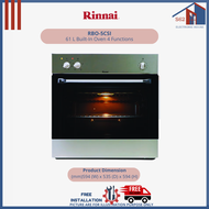 RINNAI RBO-5CSI 61 L Built-In Oven 4 Functions