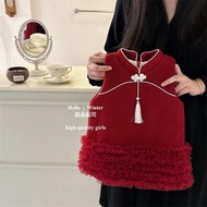 New Year Clothes Girls Winter Clothes One Year Old Baby Girl Dress Skirt Children Red Dress One Year
