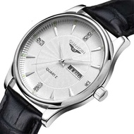 jam tangan lelaki jam tangan lelaki original 100% Jam tangan lelaki jenama Guanqin buatan Switzerland jam tangan tali ultra nipis fesyen bercahaya trend jam tangan kasual