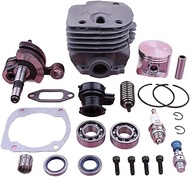 NIVEMA 50mm Cylinder Crankshaft Piston Kit, for Husqvarna 362 365 371 372 372XP Chainsaw 503 93 93-7