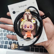 Cute Rabbit Cable & Charger Head Protective Cover Package for iPhone 40w Charger