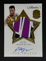 2019-20 Flawless Andrew Wiggins Star Swatch Signature/10