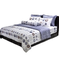SANTAS ชุดผ้าปูที่นอนพร้อมผ้านวมสำเร็จรูป ดีไซน์ PECAN ขนาด 6 ฟุต 10 ชิ้น (KING SIZE)