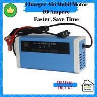 Charger Aki Accu Mobil Motor Lead Acid 12V 10A Faster More Efficient