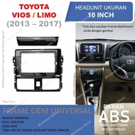 FRAME HEADUNIT ANDROID 10 INCH MOBIL TOYOTA YARIS VIOS LIMO GEN 3 LELE