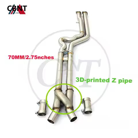 CBNT Hot Sale Midpipe for BMW X3M F97 X4M F98 S58 3.0T Equal Length Midpipe Z Pipe 70mm/2.75inches S