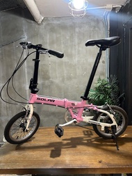 Solar 140s 14吋摺疊單車 罕有粉紅色 not dahon dove Java birdy Brompton