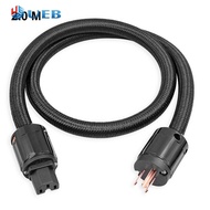 สายไฟทองแดงบริสุทธิ์12 AWG HiFi ไฮ-End สายออดิโอไฟเบอร์ถักเปียสายไฟเสียงไฮไฟ